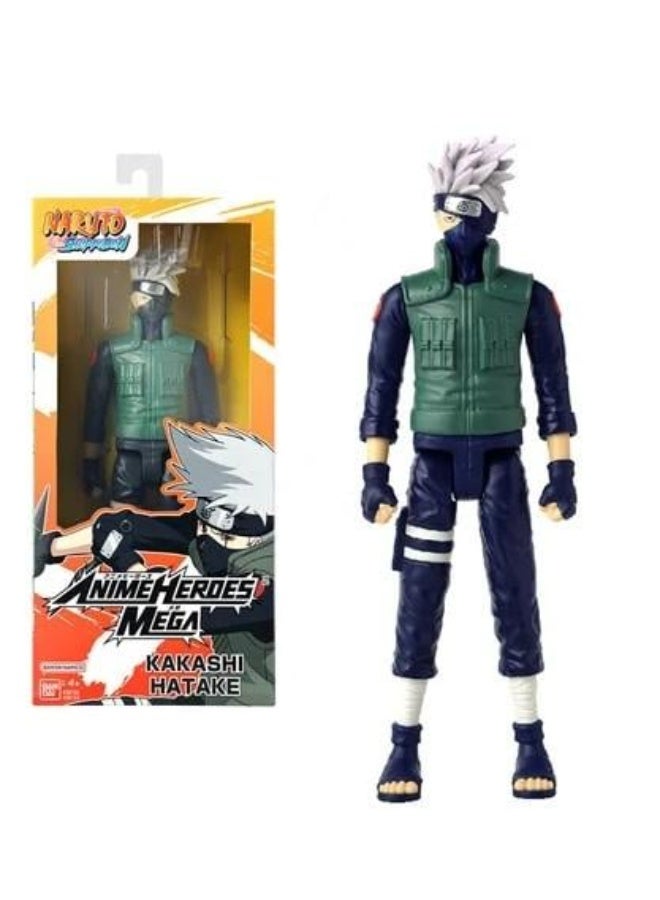 Bandai Anime Heroes Mega Kakashi Hatake Collectible Figure 12-inches | Naruto Shippuden | Action Figure | Display Figure | Perfect Gift for Collectors, Manga & Anime Lovers! - Image 1